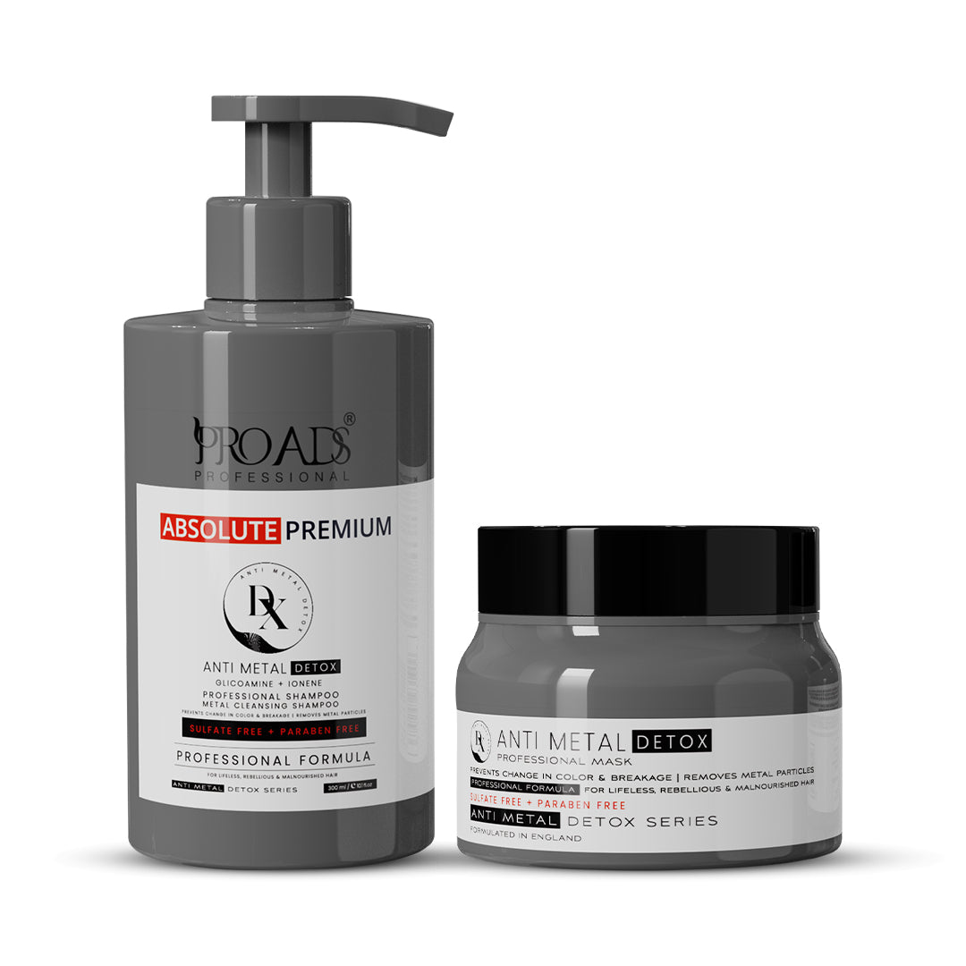 Proads Anti Metal Detox Shampoo 300 ml & Mask 250 ml