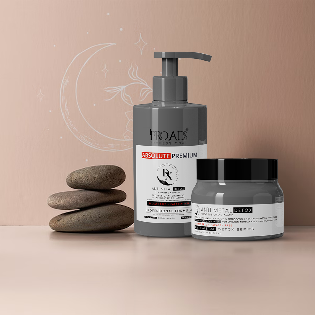Proads Anti Metal Detox Shampoo 300 ml & Mask 250 ml