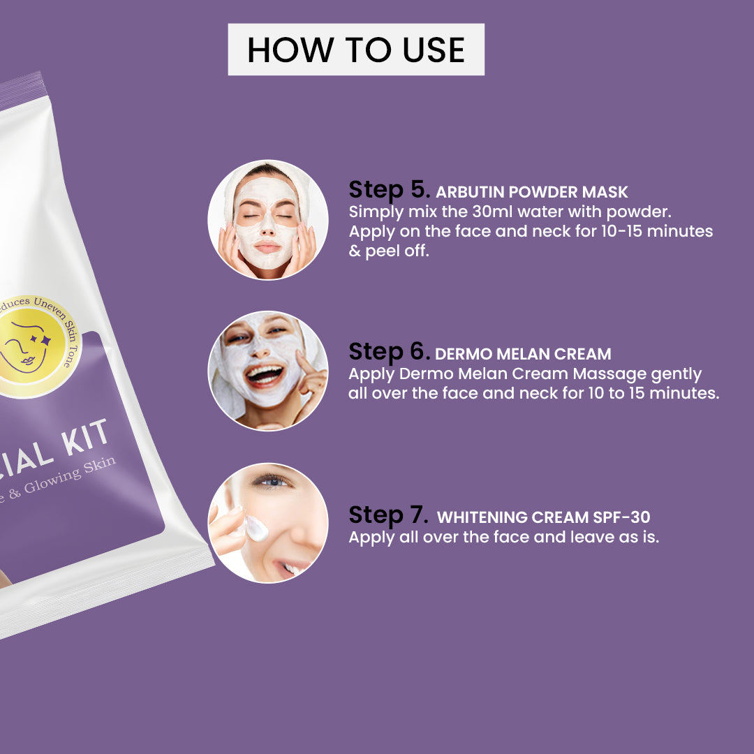Proads Facial Kit For Shine & Glowing Skin (7-STEPS)