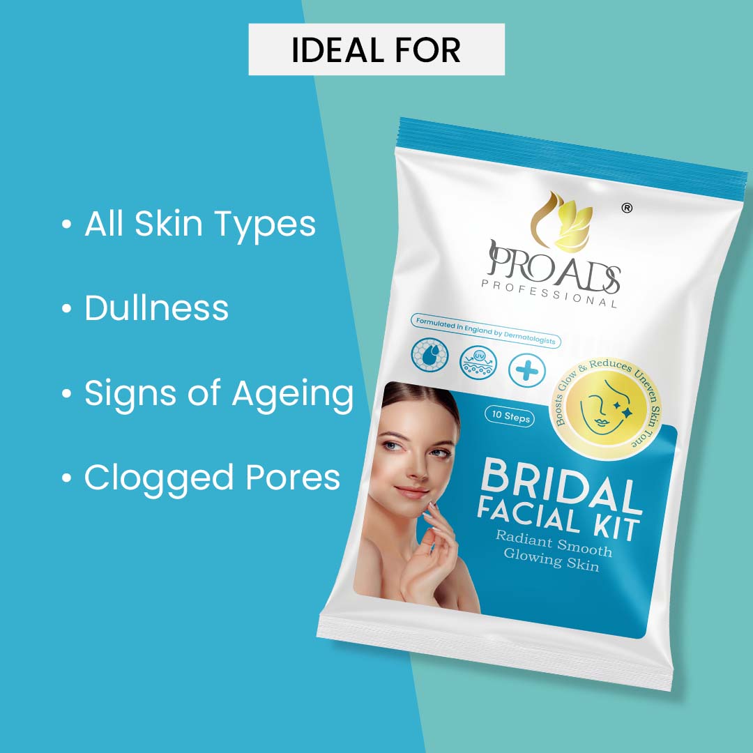 Proads Bridal Facial Kit For Radiant Smooth Glowing Skin (10-STEPS)
