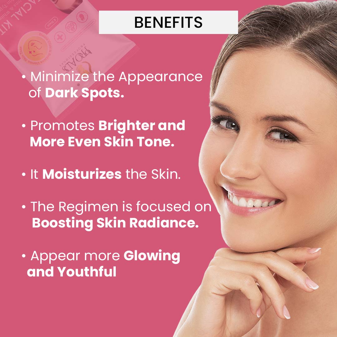 Facial Kit Brighten & Whiten Skin 24gm – Professional Salon Care