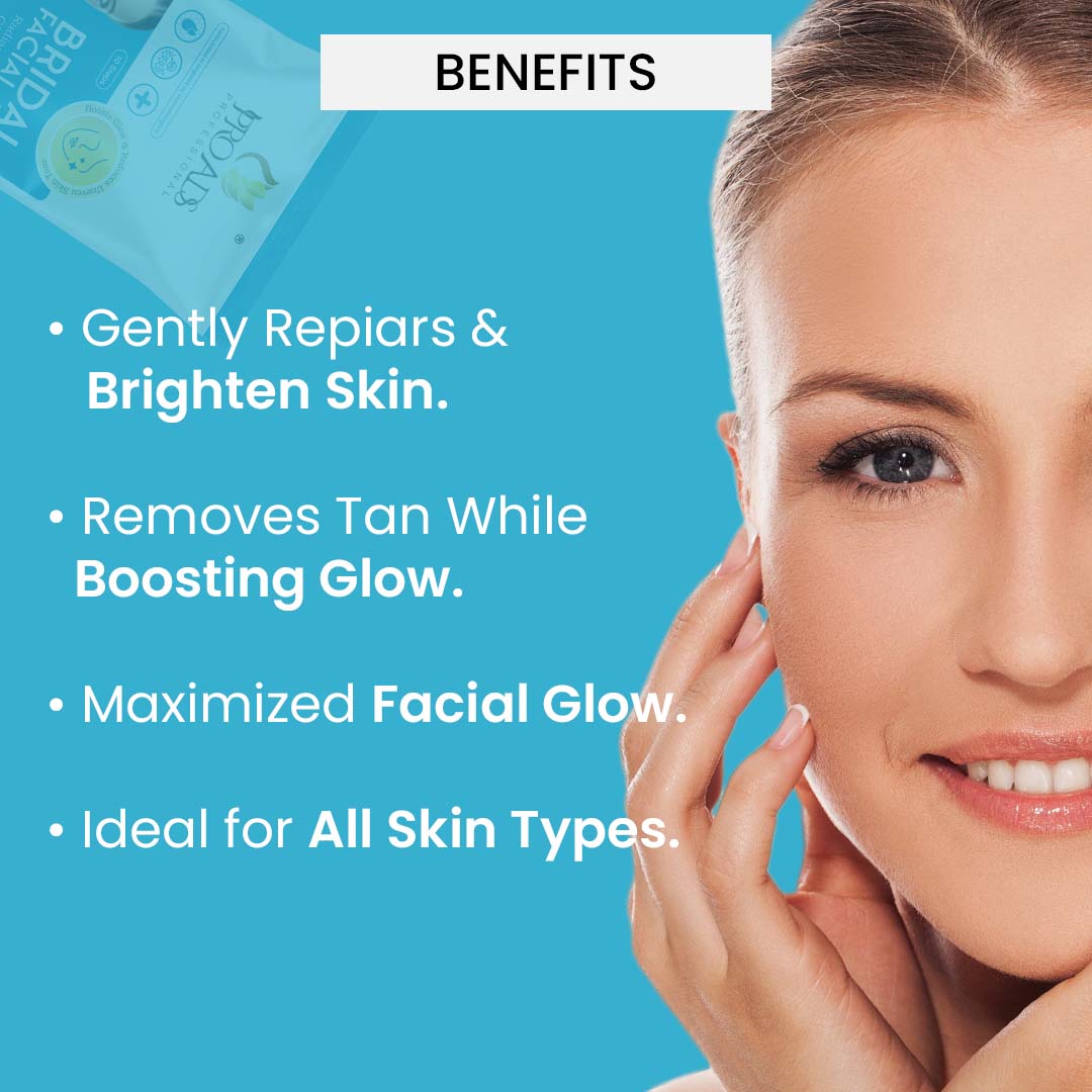 Proads Bridal Facial Kit For Radiant Smooth Glowing Skin (10-STEPS)