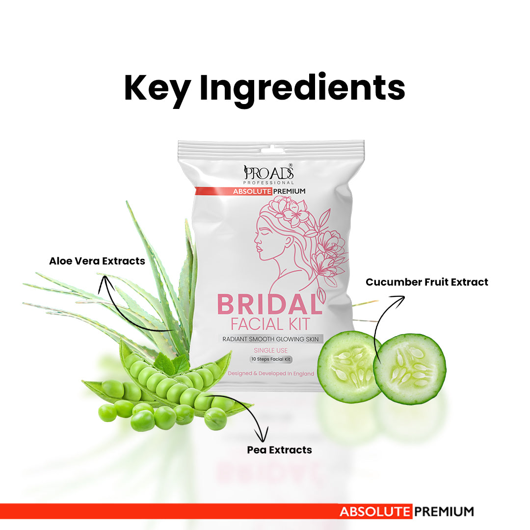 Proads Radiant Smooth Glowing Skin (10 STEPS) - Bridal Facial Kit