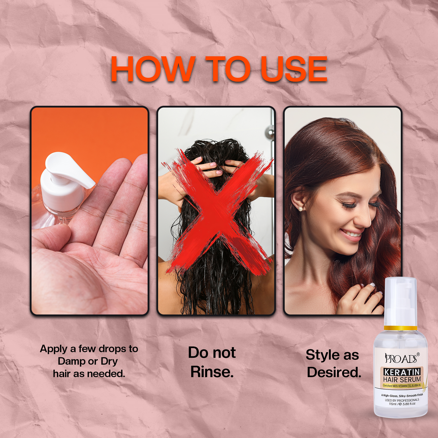 Proads Keratin Hair Serum - 115 ml
