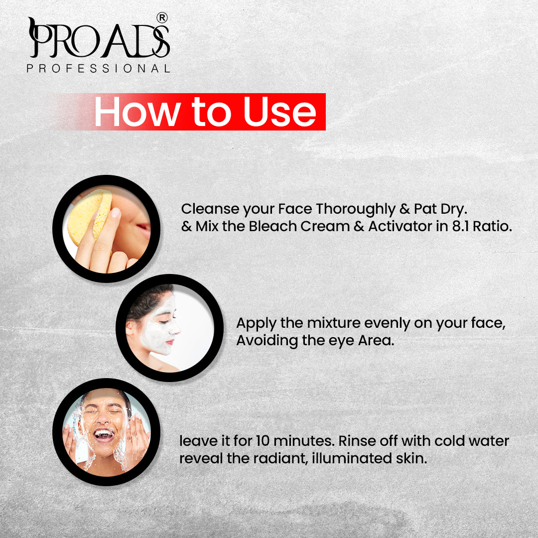 Proads Bleach Cream - 225 g + 20 ml