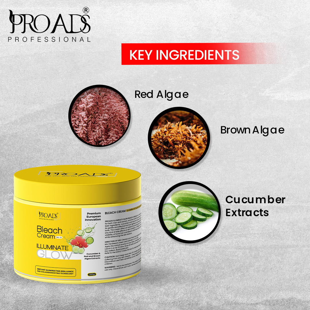 Proads Bleach Cream - 225 g + 20 ml