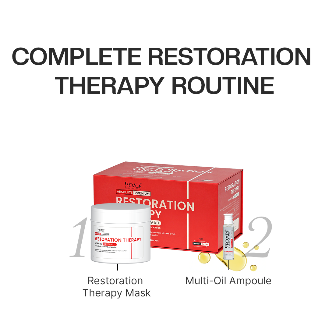 Proads Restoration Therapy Advanced Hair Spa Kit - 500ml+60ml