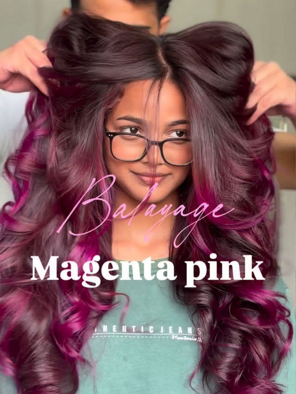 Balayage Magenta Pink