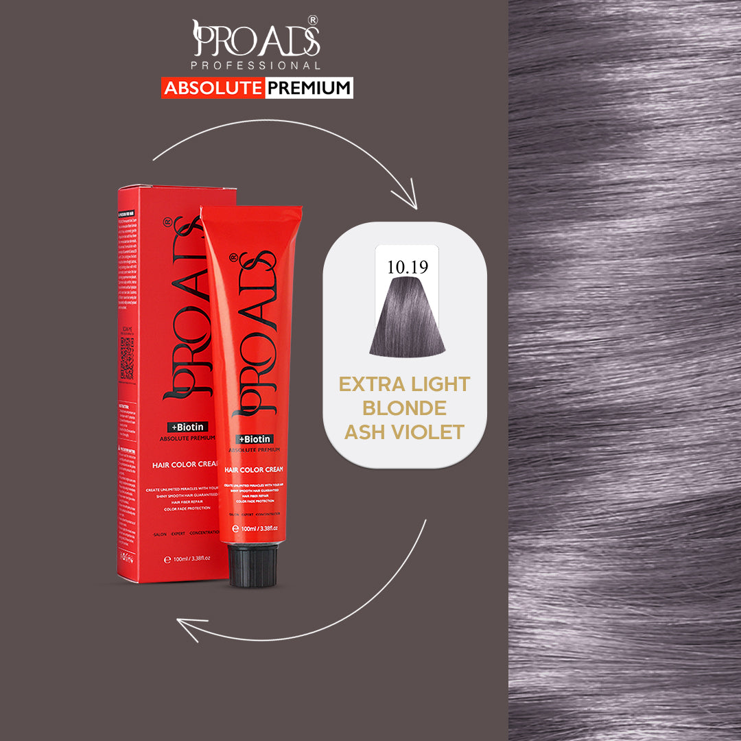 Proads Hair Color Cream 10.19 - 100 ml