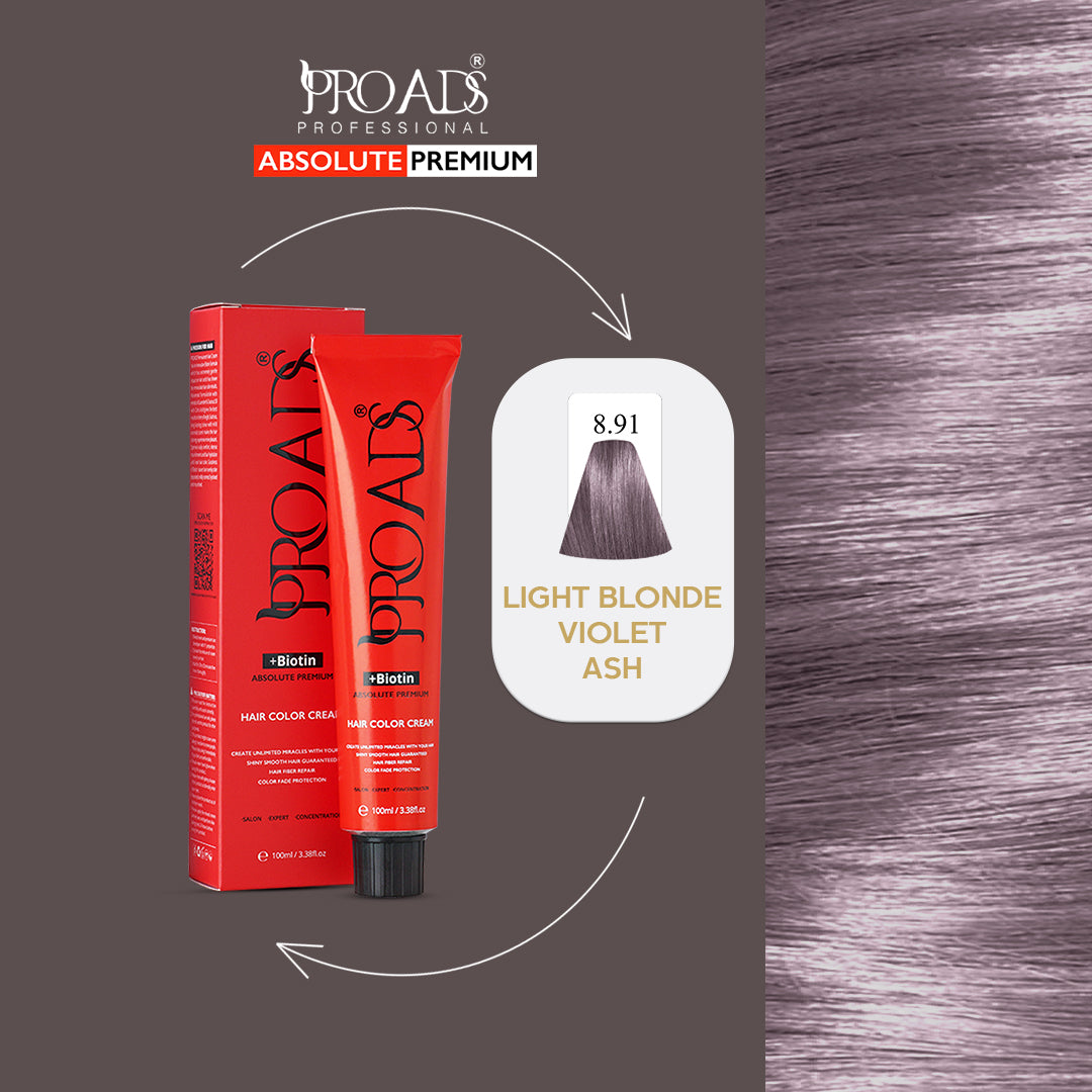 Proads Hair Color Cream 8.91 - 100 ml