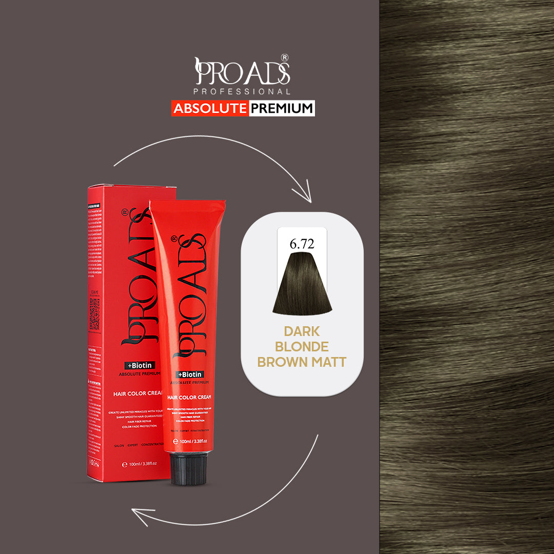 Proads Hair Color Cream 6.72 - 100 ml