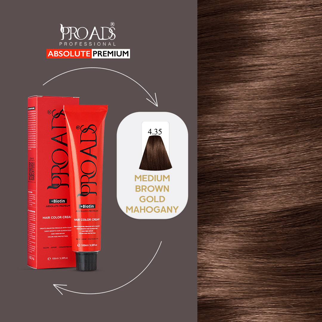 Proads Hair Color Cream 4.35 - 100 ml