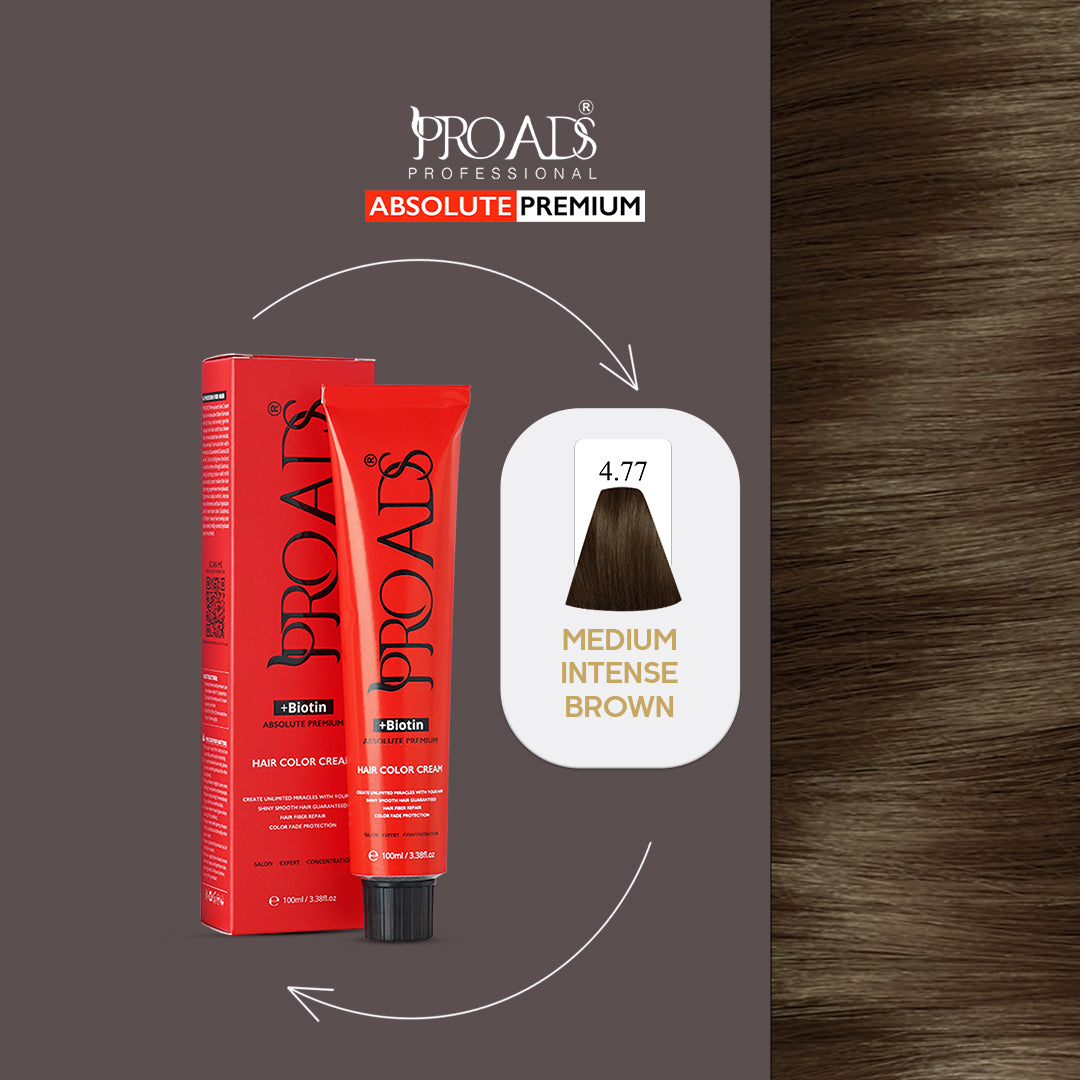 Proads Hair Color Ccream 4.77 - 100 ml