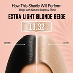 PROADS Biotin Hair Color 10.32 Extra Light Blonde Beige
