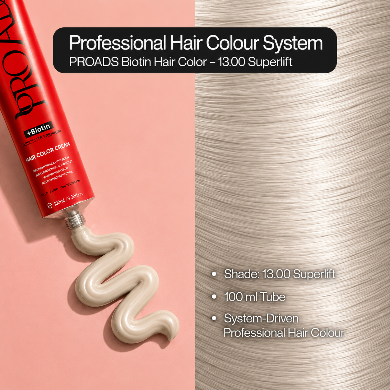 PROADS Professional Biotin Hair Color 13.00 Superlift