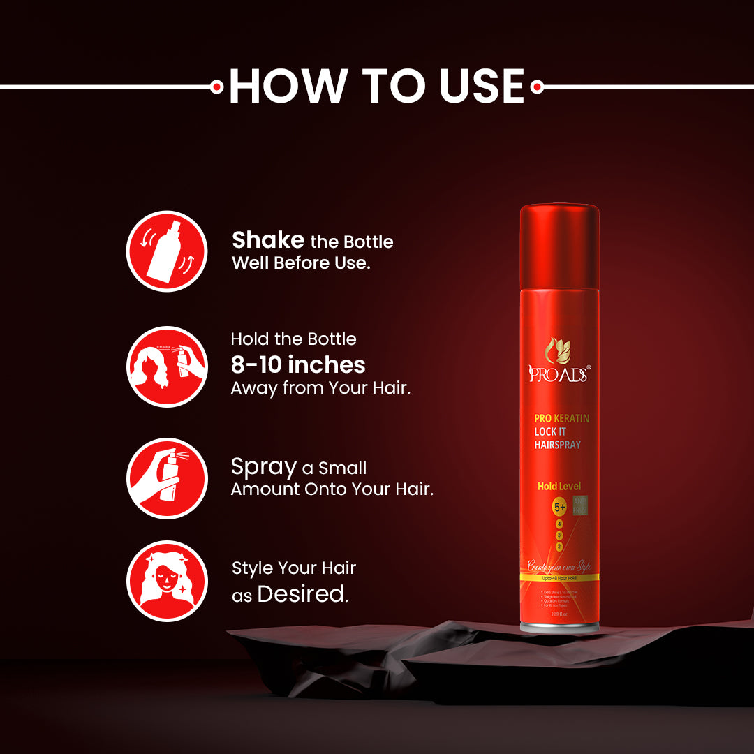 PROADS KERATIN LOCK IT HAIR SPRAY