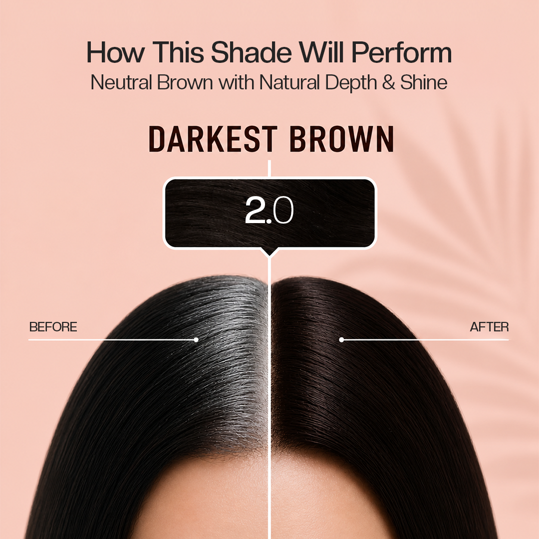PROADS Biotin Hair Color 2.0 Darkest Brown