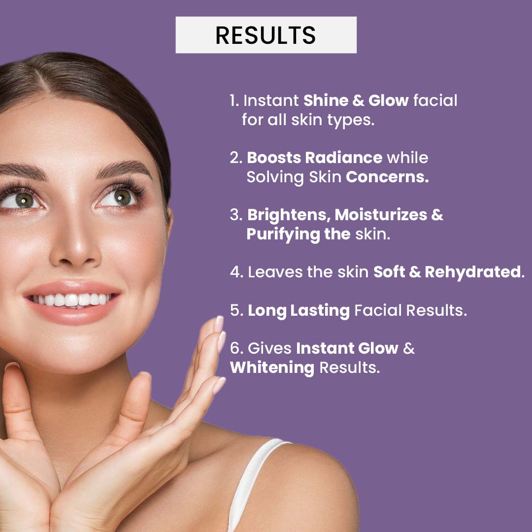 Facial Kit Shine & Glowing Skin 38gm – Professional Salon Care