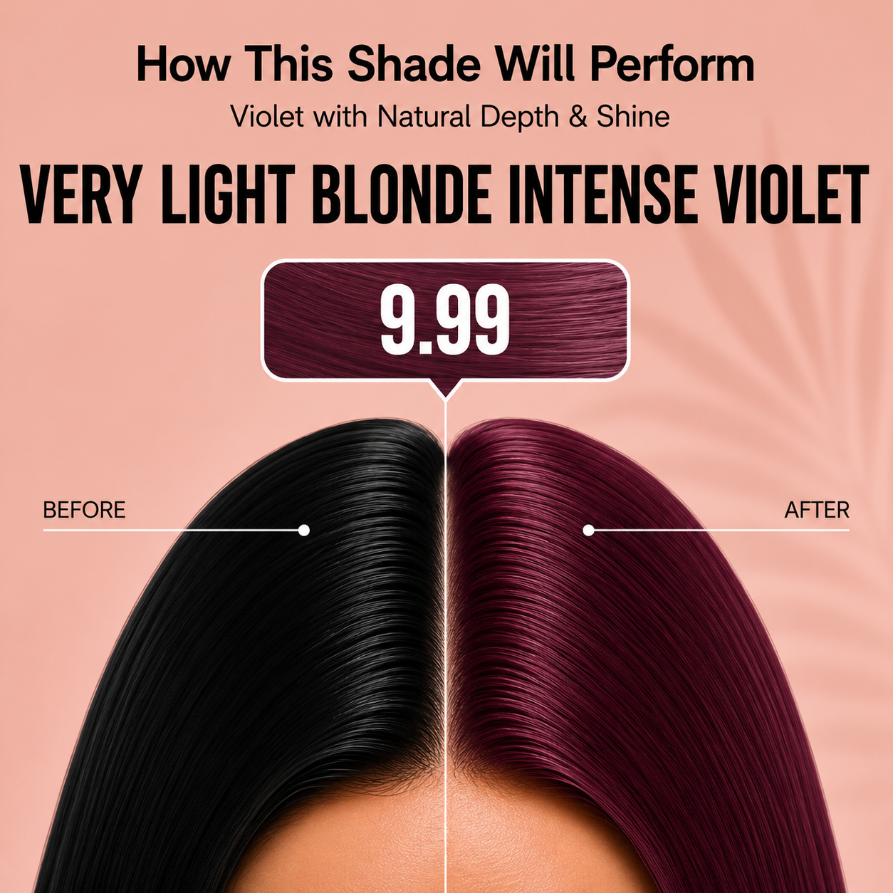 PROADS Biotin Hair Color 9.99 Very Light Blonde Intense Violet
