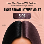 PROADS Biotin Hair Color 5.99 Light Brown Intense Violet