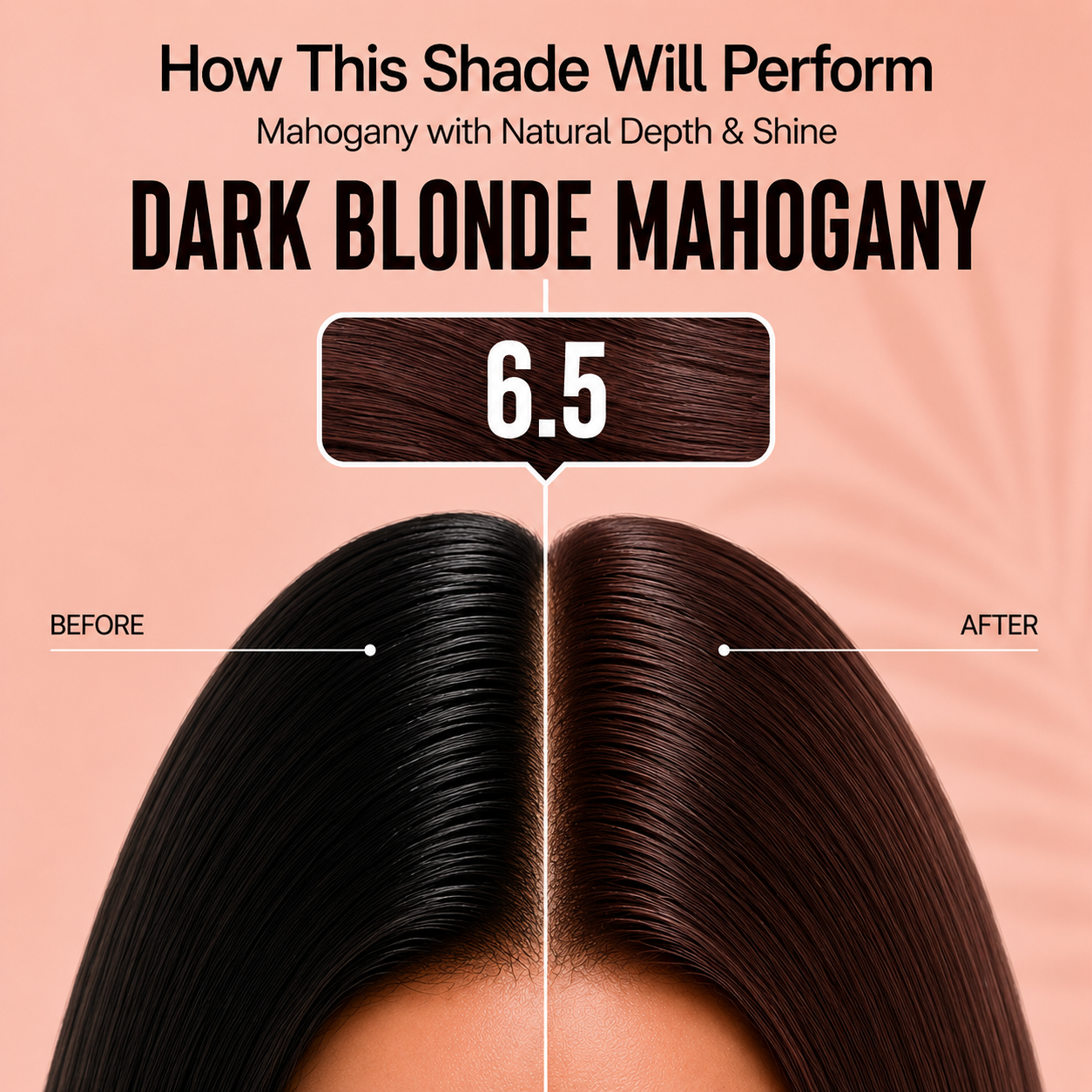 PROADS Professional Biotin Hair Color 6.5 Dark Blonde Mahogany