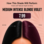 PROADS Biotin Hair Color 7.99 Medium Intense Blonde Violet