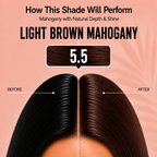 PROADS Professional Biotin Hair Color 5.5 Light Brown Mahogany