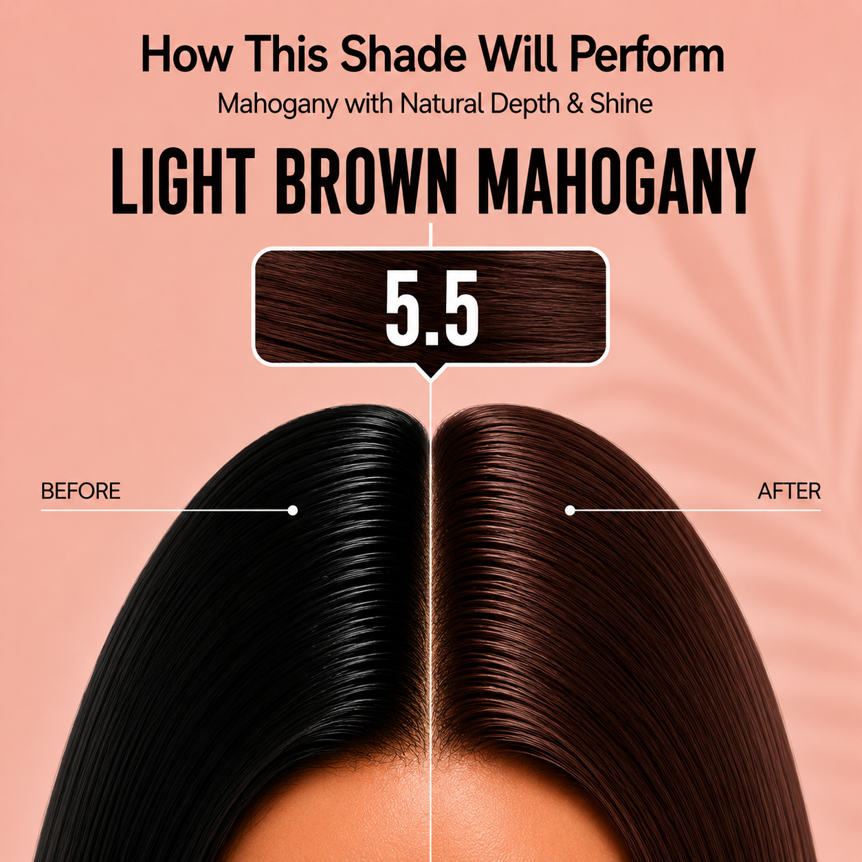 PROADS Professional Biotin Hair Color 5.5 Light Brown Mahogany