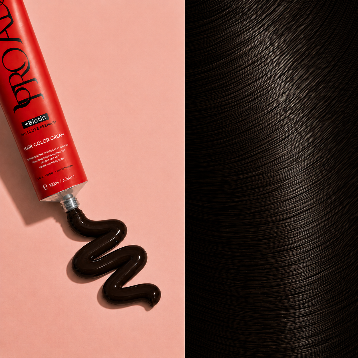 PROADS Biotin Hair Color 3.00 Intense Dark Brown - 100ml
