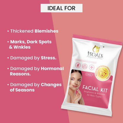 Proads Brighten & Whitens Facial Kit (6-STEPS)