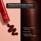 PROADS Professional Biotin Hair Color 4.6 Medium Brown Red