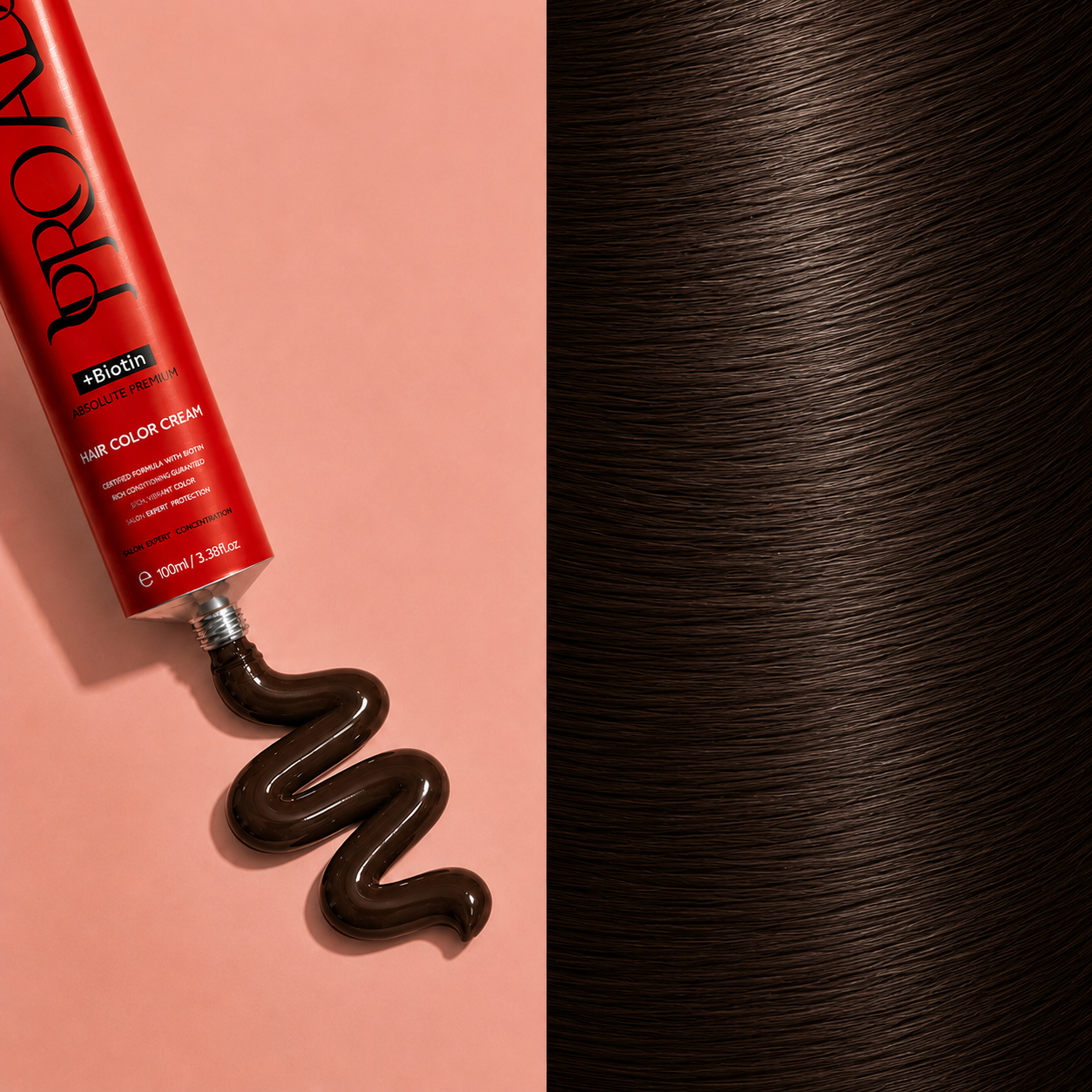 PROADS Biotin Hair Color 4.71 Medium Brown Ash - 100ml
