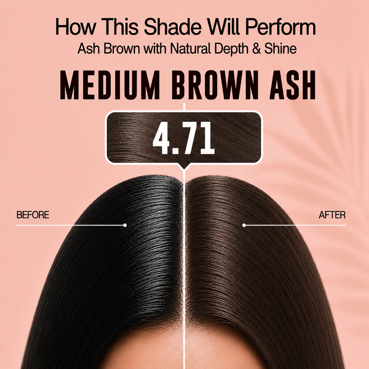 PROADS Biotin Hair Color 4.71 Medium Brown Ash