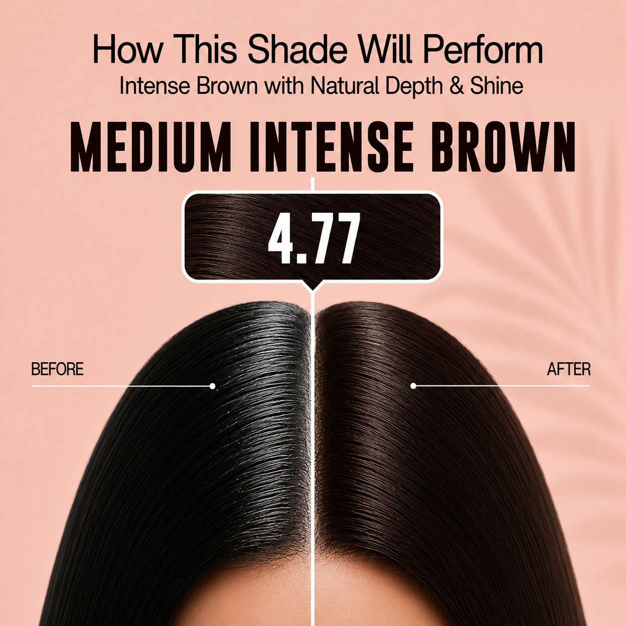 PROADS Biotin Hair Color 4.77 Medium Intense Brown