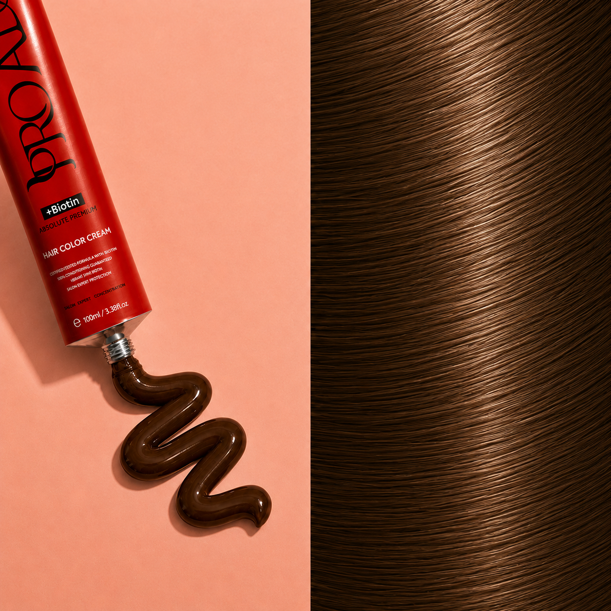 PROADS Biotin Hair Color 5.3 Light Brown Gold - 100ml