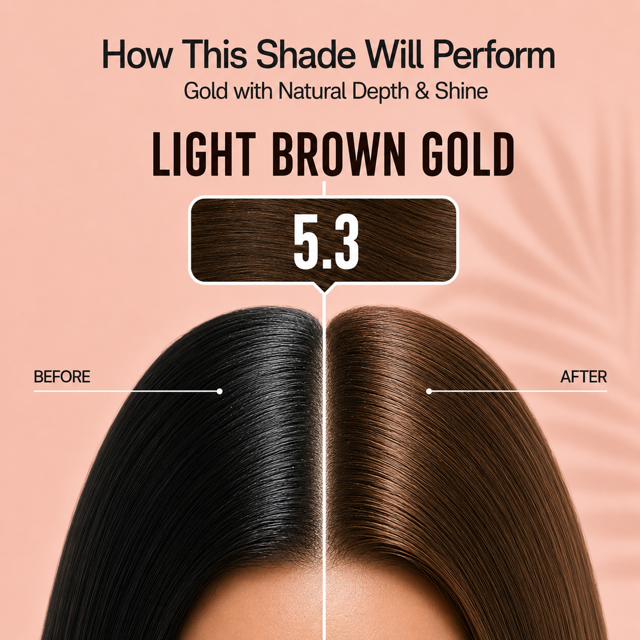 PROADS Biotin Hair Color 5.3 Light Brown Gold