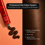 PROADS Professional Biotin Hair Color 5.35 Light Brown Gold Mahogany