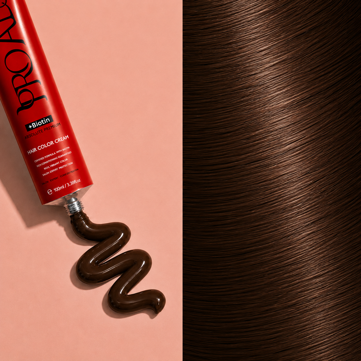 PROADS Biotin Hair Color 5.70 Light Brown Chocolate - 100ml