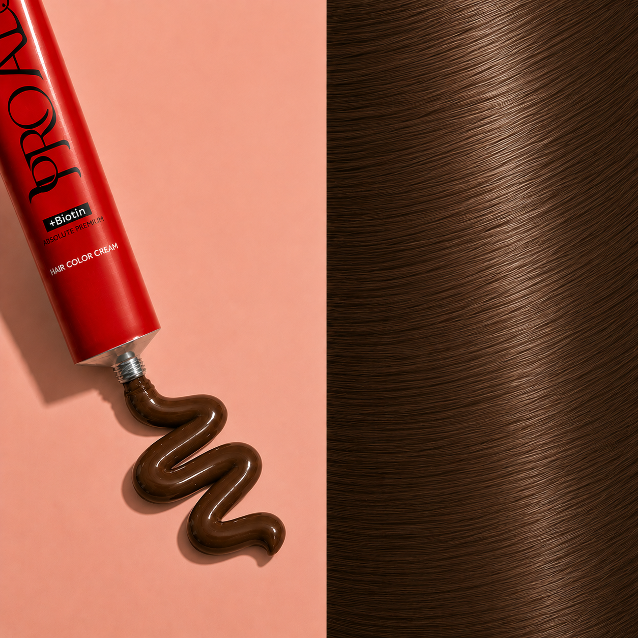 PROADS Biotin Hair Color 5.71 Light Brown Ash - 100ml