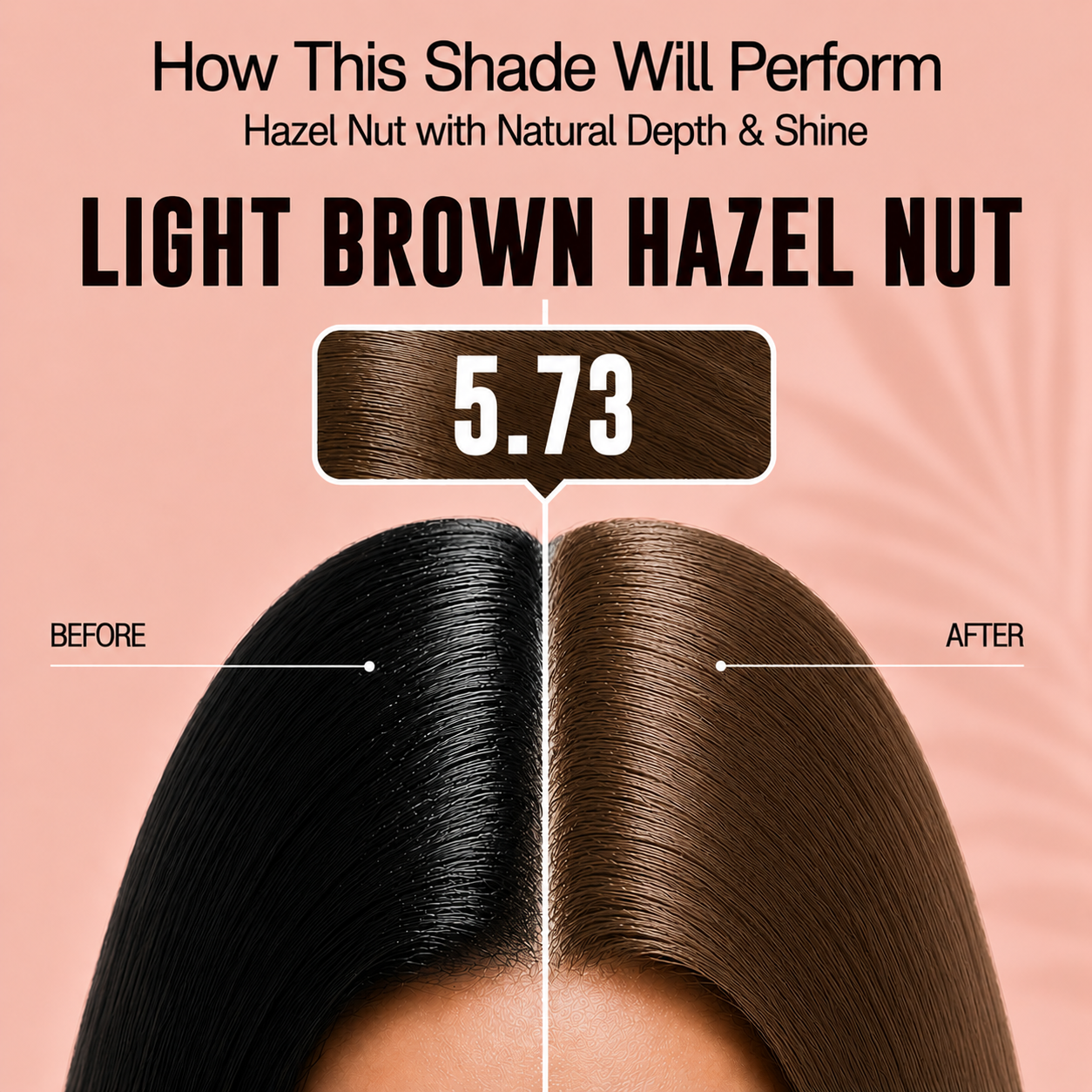 PROADS Biotin Hair Color 5.73 Light  Brown Hazelnut