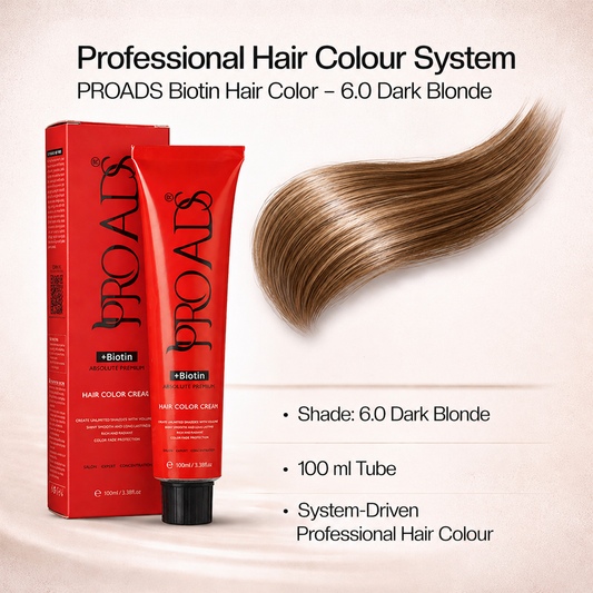 PROADS Biotin Hair Color 6.0 Dark Blonde