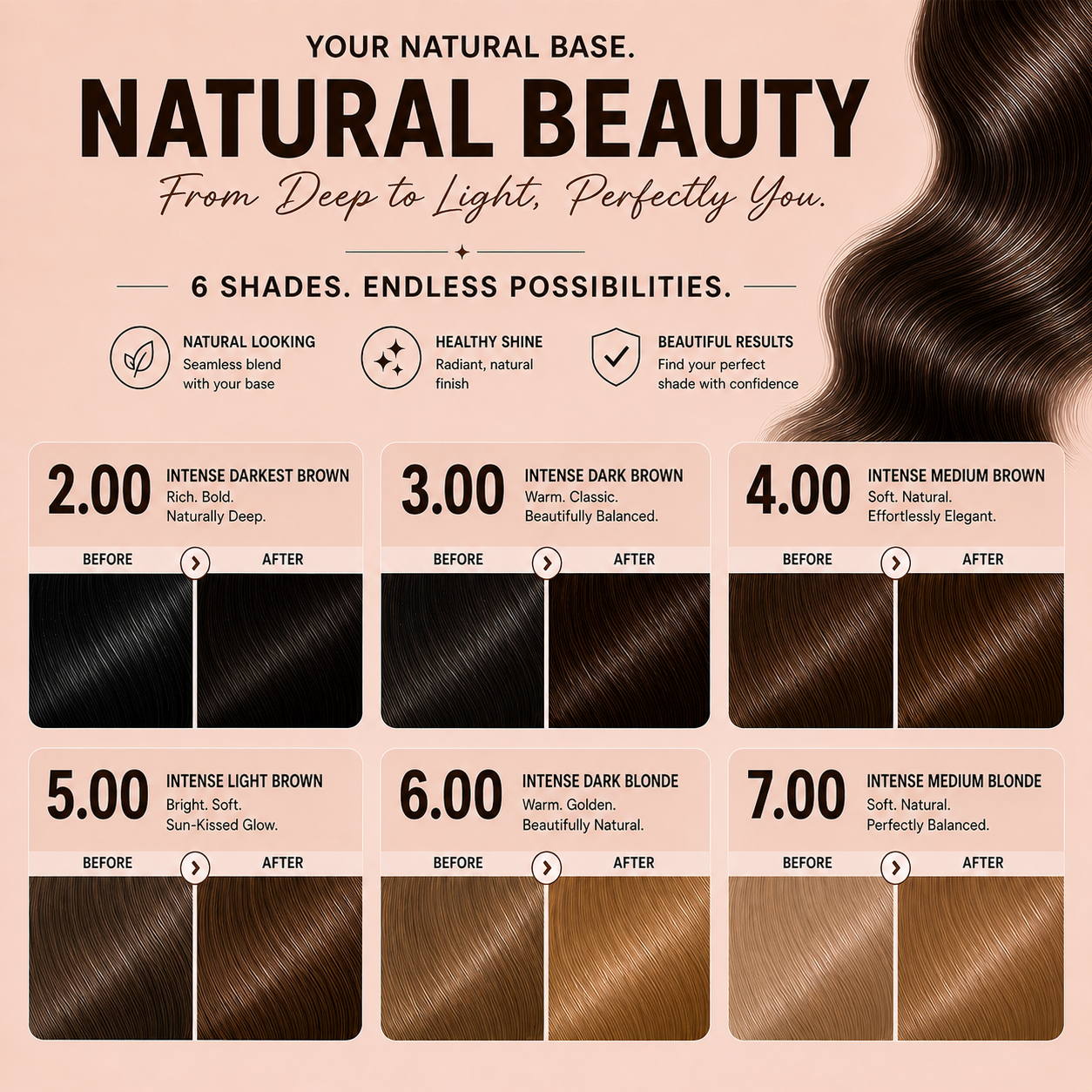 PROADS Biotin Hair Color 6.00 Intense Dark Blonde