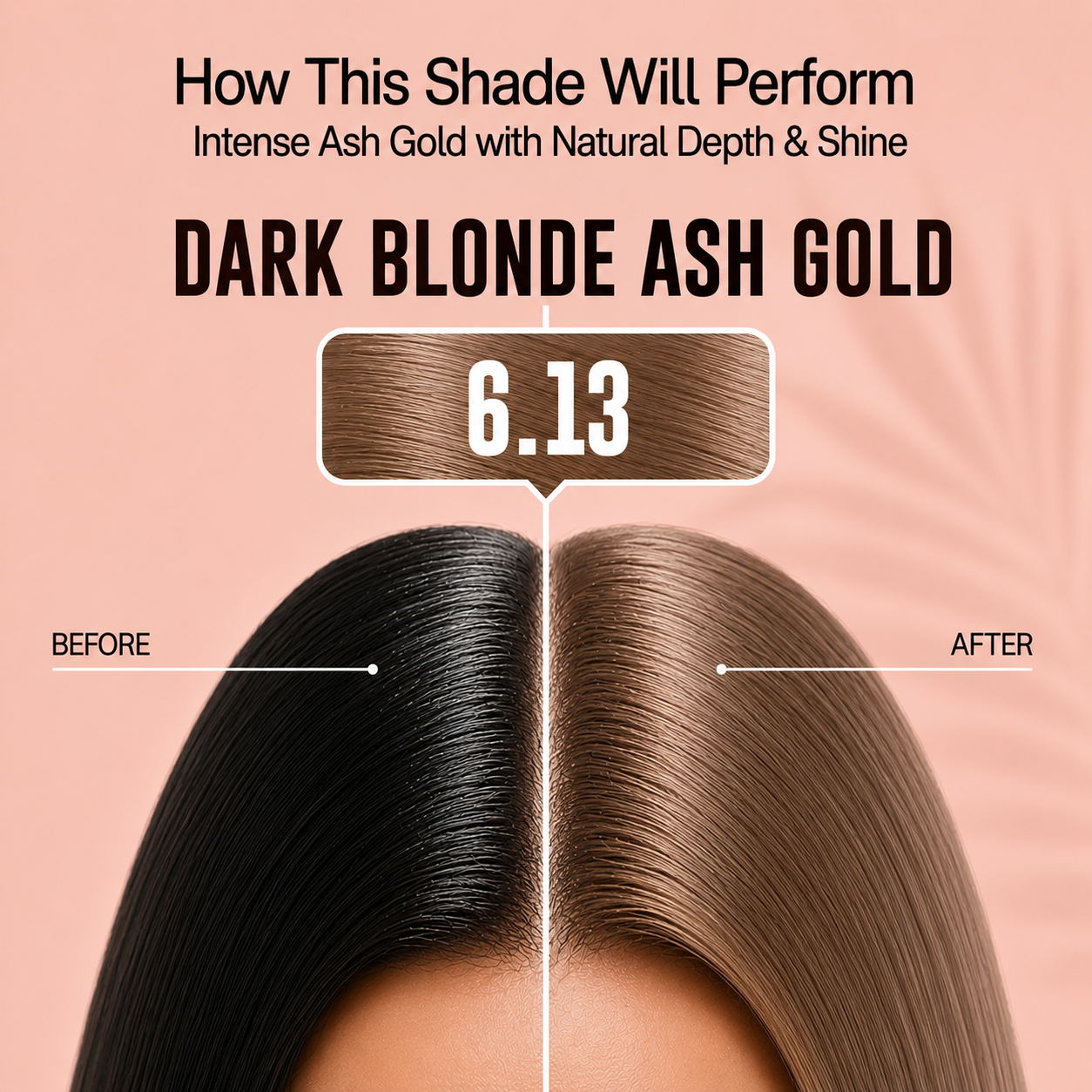 PROADS Biotin Hair Color 6.13 Dark Blonde Ash Gold