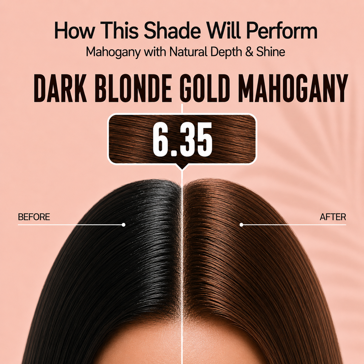 PROADS Professional Biotin Hair Color 6.35 Dark Blonde Gold Mahogany