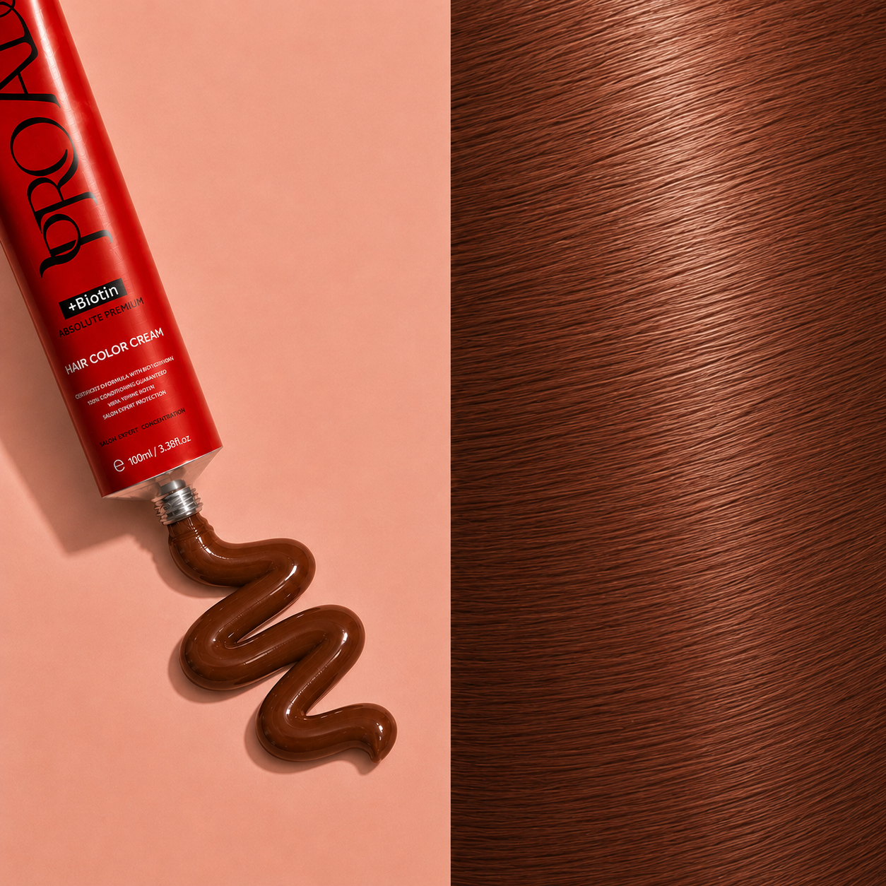 PROADS Biotin Hair Color 6.4 Dark Blonde Copper - 100ml