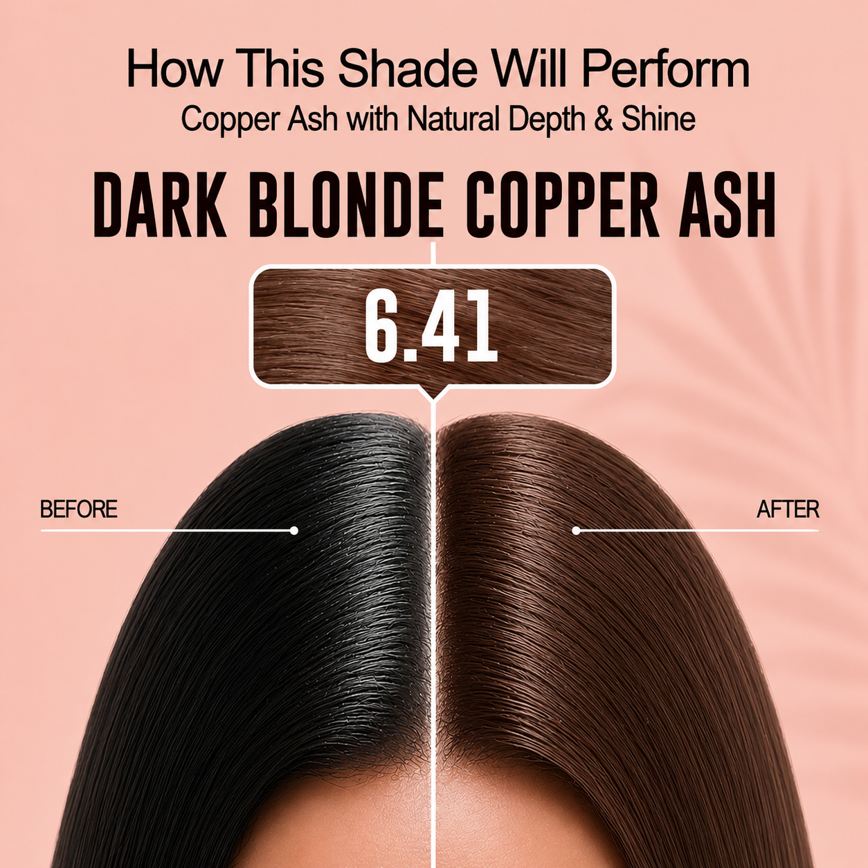 PROADS Biotin Hair Color 6.41 Dark Blonde Copper Ash