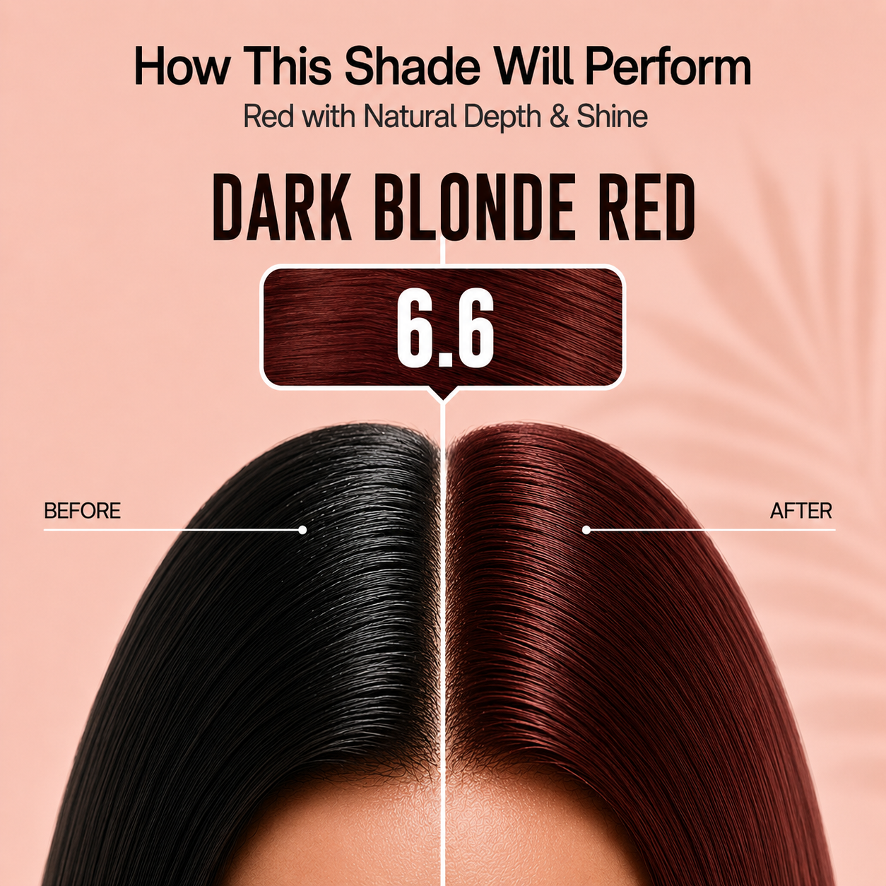 PROADS Professional Biotin Hair Color 6.6 Dark Blonde Red