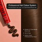 PROADS Biotin Hair Color 6.71 Dark Blonde Brown Ash