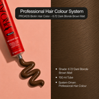 PROADS Biotin Hair Color 6.72 Dark Blonde Brown Matt