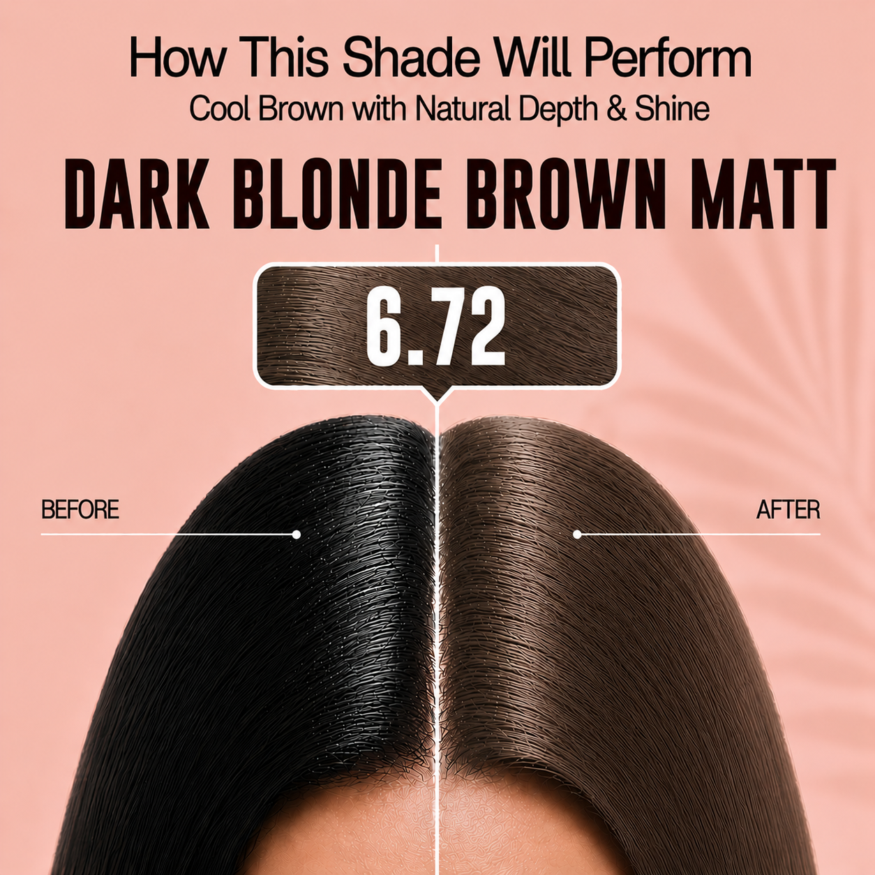 PROADS Biotin Hair Color 6.72 Dark Blonde Brown Matt